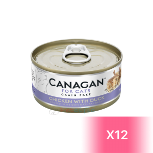 Canagan 原之選 貓罐頭 - 雞肉、鴨肉 75g (12罐)