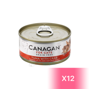 Canagan 原之選 貓罐頭 - 吞拿魚、蟹 75g  (12罐)
