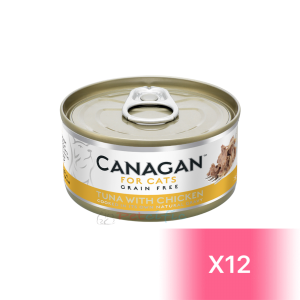 Canagan 原之選 貓罐頭 - 吞拿魚、雞 75g (12罐)