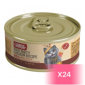 Canoe 鮮肉貓罐頭 - 雞肉(飛鳥樂園)配方 90g (24罐)