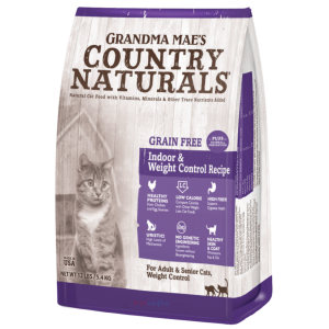 Grandma Mae's Country Naturals 無穀物老貓乾糧 - 體重控制去毛球配方 12lbs