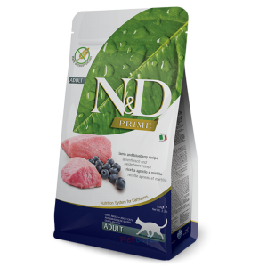 Farmina N&D 無穀物成貓乾糧 - 羊肉藍莓配方 1.5kg