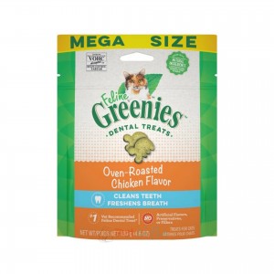 Greenies 潔齒貓小食 - 烤雞味 4.6oz