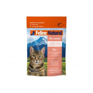 Feline Natural 貓濕包 - 羊肉、三文魚盛宴 85g