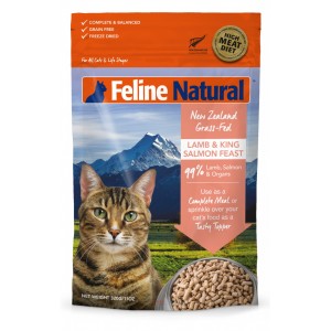 Feline Natural 凍乾全貓糧 - 羊肉、三文魚盛宴 320g