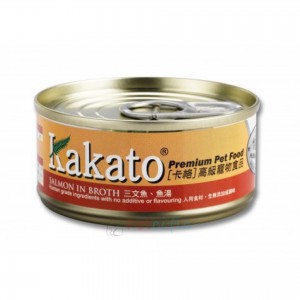 Kakato 貓狗罐頭 - 三文魚、魚湯 170g