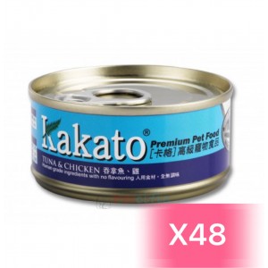 Kakato 貓狗罐頭 - 吞拿魚、雞肉 170g (48罐)