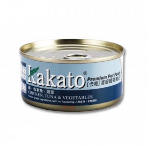 Kakato 貓狗罐頭 - 雞肉、吞拿魚、蔬菜 170g