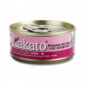 Kakato 貓狗罐頭 - 吞拿魚、蝦 70g