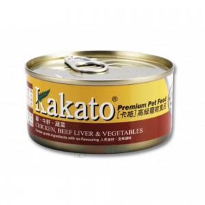 Kakato 貓狗罐頭 - 雞肉、牛肝、蔬菜 170g