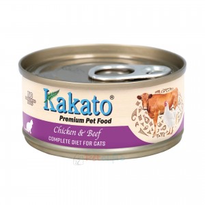 Kakato 貓罐頭 - 雞肉、牛肉(主食) 70g