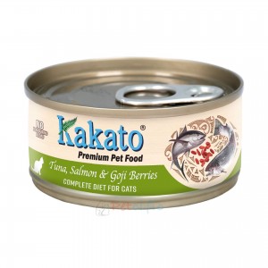 Kakato 貓罐頭 - 吞拿魚、三文魚、杞子(主食) 70g