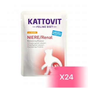 Kattovit 貓用處方濕糧 - Renal Chicken 腎臟(雞肉)配方 85g (24包裝)