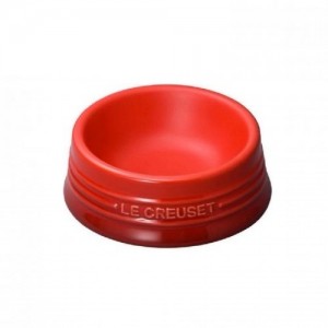Le Creuset 陶瓷寵物碗(細碼) 櫻桃紅色 (小型犬及貓)