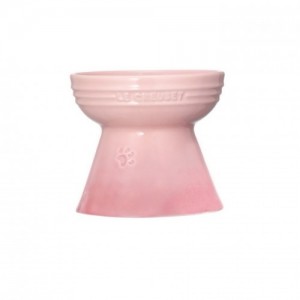 Le Creuset 陶瓷寵物高身碗 玫瑰粉色 (小型犬及貓)