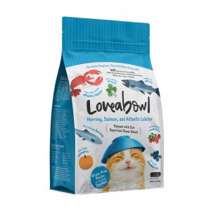 Loveabowl 無穀物全貓乾糧 - 龍蝦、希靈魚及三文魚配方 1kg