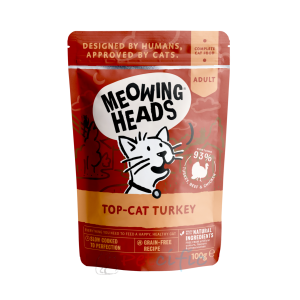 Meowing Heads 成貓濕包 - 放養火雞肉、草飼牛及雞肉 100g