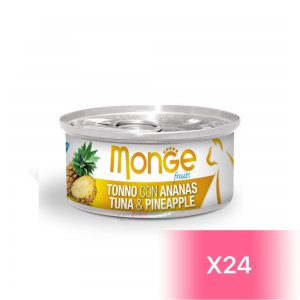 Monge 貓罐頭 - 吞拿魚配菠蘿 80g (24罐)
