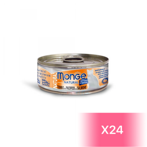 Monge 貓罐頭 - 黃鰭吞拿魚配三文魚 80g (24罐)