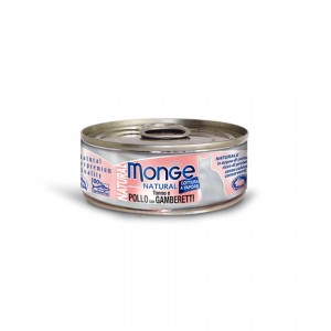 Monge 貓罐頭 - 吞拿魚雞肉拼海蝦 80g