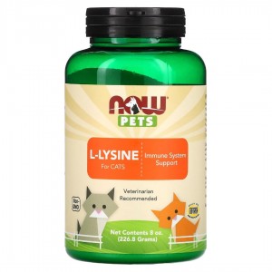 Now Foods 貓用L-Lysine離氨酸粉276mg 8oz