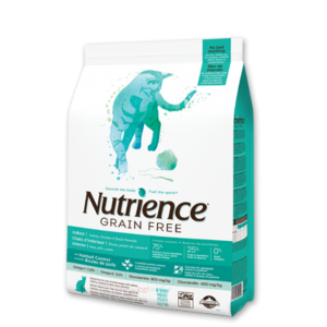 Nutrience 無穀物全貓乾糧 - 火雞、雞肉、鴨肉室內貓配方 11lbs (2包5.5lbs)