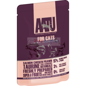 AATU 奧圖 貓濕包 - 三文魚、雞肉及海蝦 85g (10包)