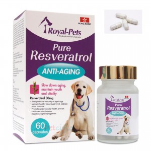 【限購5件】Royal-Pets 犬用純正白藜蘆醇膠囊 60粒