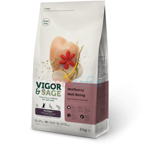 Vigor & Sage 無穀物幼貓乾糧 - 枸杞健體配方 10kg 【送：同口味2kg】