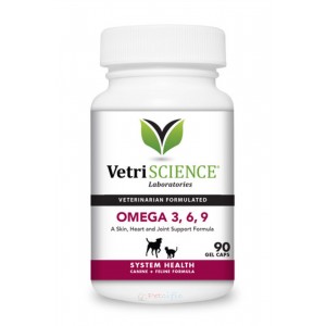 VetriScience Omega 奧米加369 PRO 貓狗適用軟膠囊 90粒
