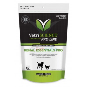 VetriScience Renal Essentials PRO 犬隻腎臟補充咀嚼肉粒 (60粒)