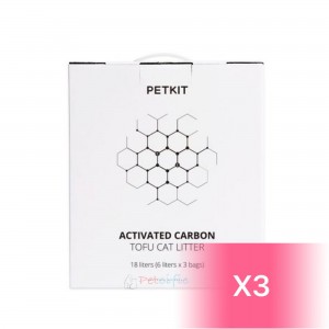 【香港行貨】Petkit Pura Cat 活性碳豆腐貓砂 18L (3盒)