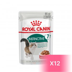 Royal Canin 老貓濕包 - Instinctive 7+ 高齡貓滋味肉汁配方 85g (12包)