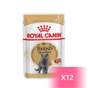 Royal Canin 成貓濕包 - British Shorthair 英國短毛貓肉汁配方 85g (12包)
