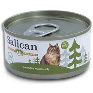 Salican 挪威森林貓罐頭 - 純白肉吞拿魚啫喱 85g