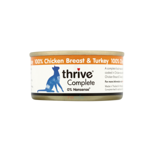 Thrive 脆樂芙 貓罐頭 - 鮮雞胸肉、鮮火雞胸肉 75g