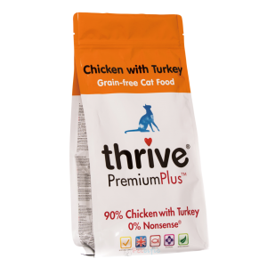 Thrive 脆樂芙 無穀物全貓乾糧 - 火雞、雞肉 1.5kg