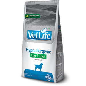 Vet Life 犬用處方乾糧 - Hypoallergenic(Egg&Rice) 低敏配方(蛋、飯) 12kg