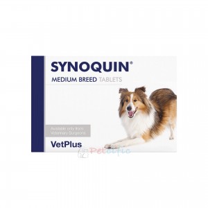 VetPlus Synoquin 10至25公斤中型犬隻關節補充肉味粒裝 (120粒)