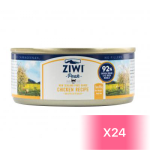 ZiwiPeak 巔峰 鮮肉貓罐頭 - 放養雞肉配方 85g (24罐)