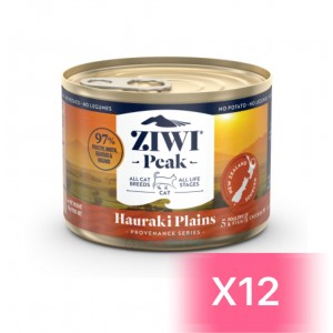 ZiwiPeak 巔峰 鮮肉貓罐頭 - 豪拉基平原(雞肉、海鱒、鴨肉、火雞肉)配方 170g (12罐)