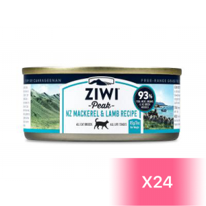 ZiwiPeak 巔峰 鮮肉貓罐頭 - 鯖魚配羊肉配方 85g (24罐)