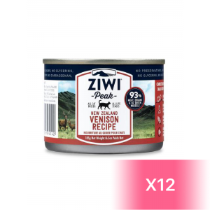 ZiwiPeak 巔峰 鮮肉貓罐頭 - 鹿肉配方 185g (12罐)