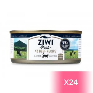 ZiwiPeak 巔峰 鮮肉貓罐頭 - 牛肉配方 85g (24罐)