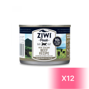 ZiwiPeak 巔峰 鮮肉貓罐頭 - 牛肉配方 185g (12罐)