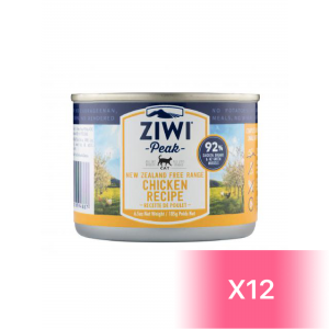 ZiwiPeak 巔峰 鮮肉貓罐頭 - 放養雞肉配方 185g (12罐)