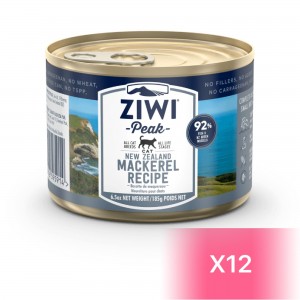 ZiwiPeak 巔峰 鮮肉貓罐頭 - 鯖魚配方 185g (12罐)