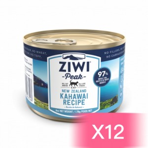 ZiwiPeak 巔峰 鮮肉貓罐頭 - 大眼澳鱸魚配方 170g (12罐)