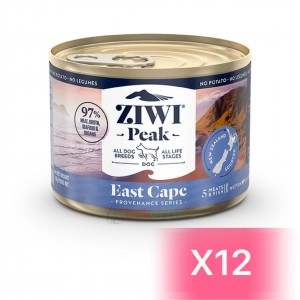 ZiwiPeak 巔峰 鮮肉狗罐頭 - 東角(羊肉、山羊肉、海鱒、擬鰺、鯖魚)配方 170g (12罐)