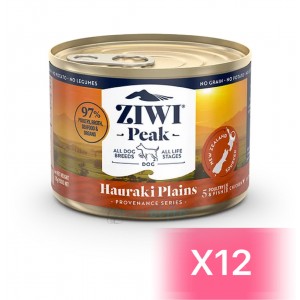 ZiwiPeak 巔峰 鮮肉狗罐頭 - 豪拉基平原(雞肉、海鱒、鴨肉、火雞肉)配方 170g (12罐)